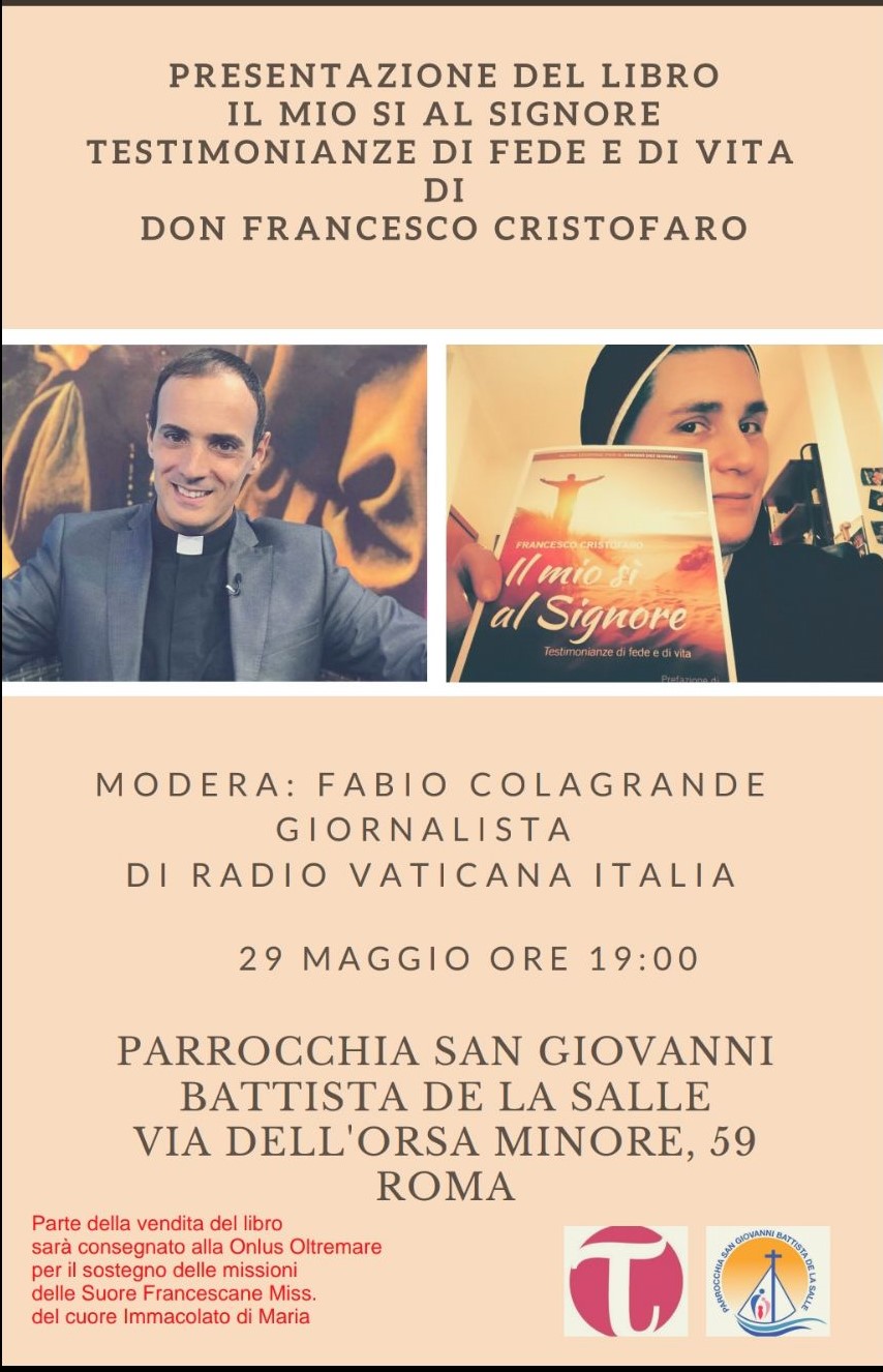 Presentazione del libro “Il mio si al Signore: Testimonianza di fede e di vita” – Onlus Oltremare